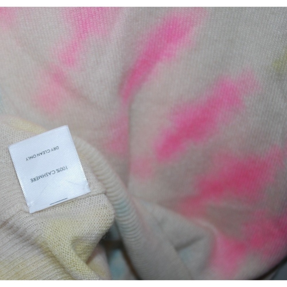 White + Warren Essentials XS Tie‑Dye 100% Cashmere Sweater – Used, Good - Picture 7 of 7